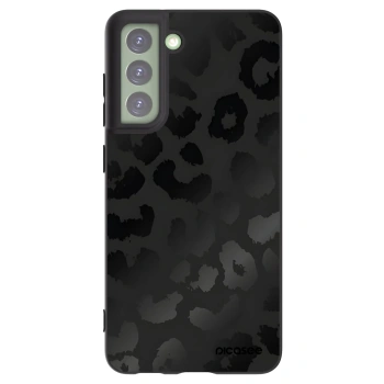 Picasee silikonowe czarne etui na Samsung Galaxy S21 FE 5G - Midnight Leopard