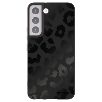 Picasee silikonowe czarne etui na Samsung Galaxy S22 5G - Midnight Leopard