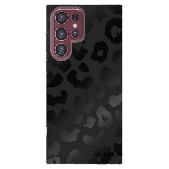 Picasee silikonowe przeźroczyste etui na Samsung Galaxy S22 Ultra 5G - Midnight Leopard