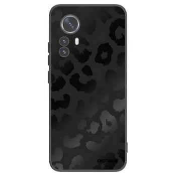 Picasee silikonowe czarne etui na Xiaomi 12 Pro - Midnight Leopard