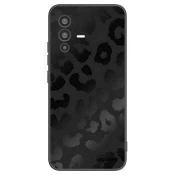 Picasee silikonowe czarne etui na Vivo V23 5G - Midnight Leopard
