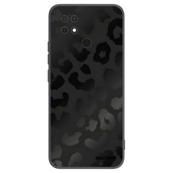 Picasee silikonowe czarne etui na Xiaomi Redmi 10C - Midnight Leopard