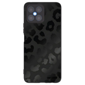 Picasee silikonowe czarne etui na Honor X8 4G - Midnight Leopard