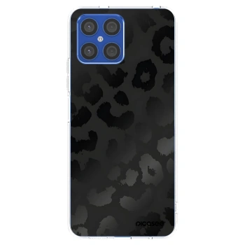 Picasee silikonowe przeźroczyste etui na Honor X8 4G - Midnight Leopard