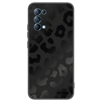 Picasee silikonowe czarne etui na OPPO Reno 5 5G - Midnight Leopard