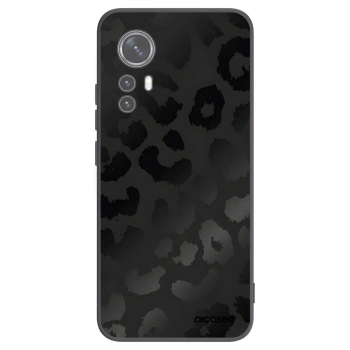 Picasee silikonowe czarne etui na Xiaomi 12X - Midnight Leopard