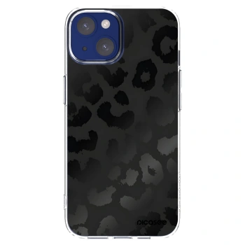 Picasee silikonowe przeźroczyste etui na Apple iPhone 14 - Midnight Leopard