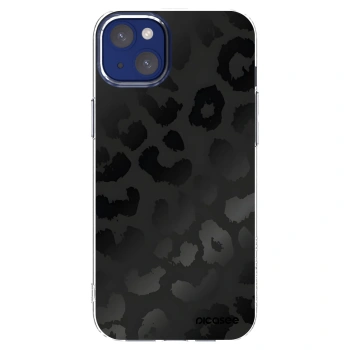 Picasee silikonowe przeźroczyste etui na Apple iPhone 14 Plus - Midnight Leopard