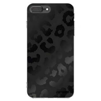 Picasee silikonowe przeźroczyste etui na Apple iPhone 8 Plus - Midnight Leopard