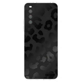 Picasee silikonowe przeźroczyste etui na Sony Xperia 10 IV 5G - Midnight Leopard