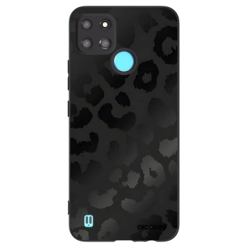 Picasee silikonowe czarne etui na Realme C21Y - Midnight Leopard