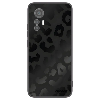 Picasee silikonowe czarne etui na Xiaomi 12 Lite - Midnight Leopard