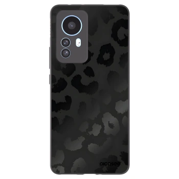Picasee silikonowe czarne etui na Xiaomi 12T Pro - Midnight Leopard