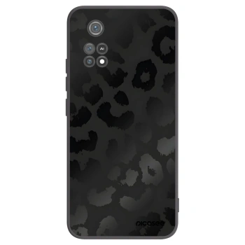 Picasee silikonowe czarne etui na Xiaomi Poco M4 Pro - Midnight Leopard