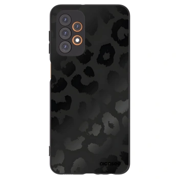 Picasee silikonowe czarne etui na Samsung Galaxy A23 A235F 4G - Midnight Leopard