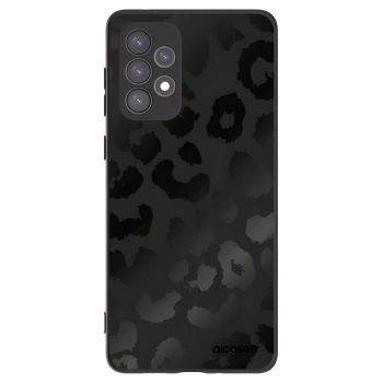Picasee silikonowe czarne etui na Samsung Galaxy A73 5G - Midnight Leopard