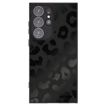 Picasee silikonowe czarne etui na Samsung Galaxy S23 Ultra 5G - Midnight Leopard