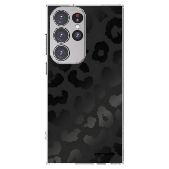 Picasee silikonowe przeźroczyste etui na Samsung Galaxy S23 Ultra 5G - Midnight Leopard