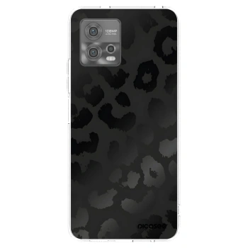 Picasee silikonowe przeźroczyste etui na Motorola Moto G72 - Midnight Leopard
