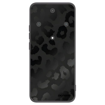 Picasee silikonowe czarne etui na Honor Magic5 Lite 5G - Midnight Leopard