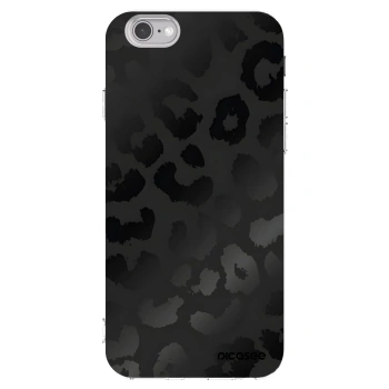 Picasee silikonowe przeźroczyste etui na Apple iPhone 6/6S - Midnight Leopard