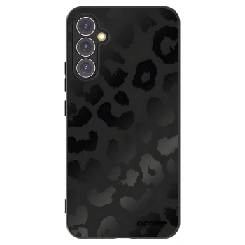 Picasee silikonowe czarne etui na Samsung Galaxy A34 5G A346B - Midnight Leopard
