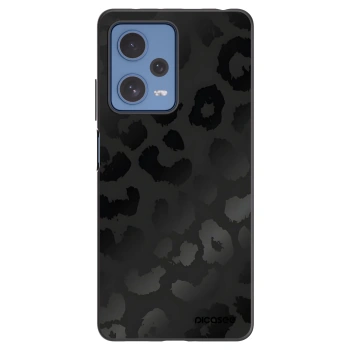 Picasee silikonowe czarne etui na Xiaomi Redmi Note 12 Pro 5G - Midnight Leopard