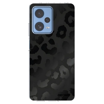 Picasee silikonowe przeźroczyste etui na Xiaomi Redmi Note 12 Pro 5G - Midnight Leopard