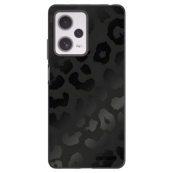 Picasee silikonowe czarne etui na Xiaomi Redmi Note 12 Pro+ 5G - Midnight Leopard