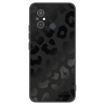 Picasee silikonowe czarne etui na Xiaomi Redmi 12C - Midnight Leopard