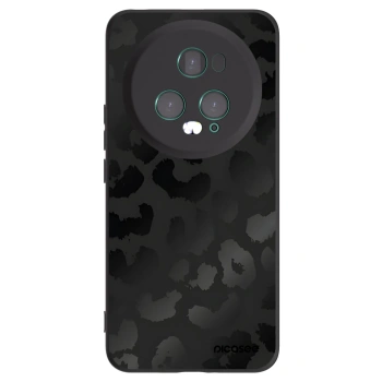 Picasee silikonowe czarne etui na Honor Magic5 Pro - Midnight Leopard