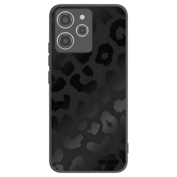Picasee silikonowe czarne etui na Xiaomi Redmi 12 4G - Midnight Leopard