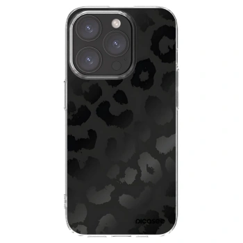 Picasee silikonowe przeźroczyste etui na Apple iPhone 15 Pro - Midnight Leopard