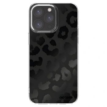 Picasee silikonowe przeźroczyste etui na Apple iPhone 15 Pro Max - Midnight Leopard