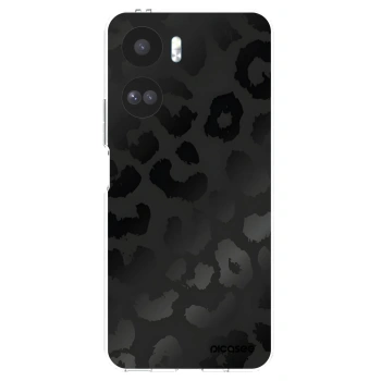 Picasee silikonowe przeźroczyste etui na Honor 90 Lite 5G - Midnight Leopard