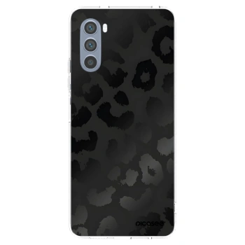 Picasee silikonowe przeźroczyste etui na Motorola Moto G62 - Midnight Leopard