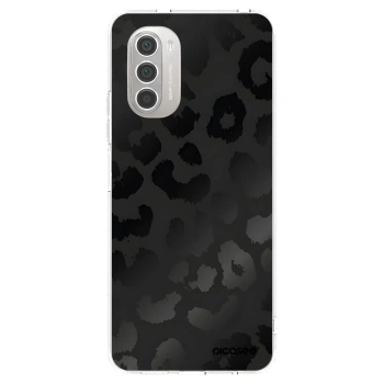Picasee silikonowe przeźroczyste etui na Motorola Moto G51 - Midnight Leopard