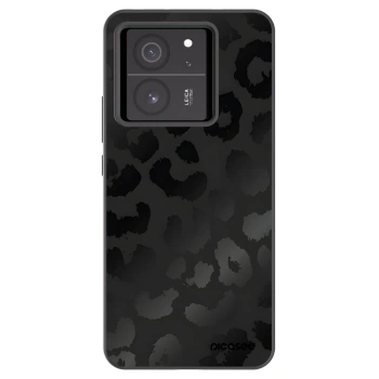 Picasee silikonowe czarne etui na Xiaomi 13T Pro - Midnight Leopard