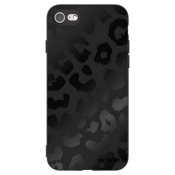 Picasee silikonowe czarne etui na Apple iPhone 7 - Midnight Leopard