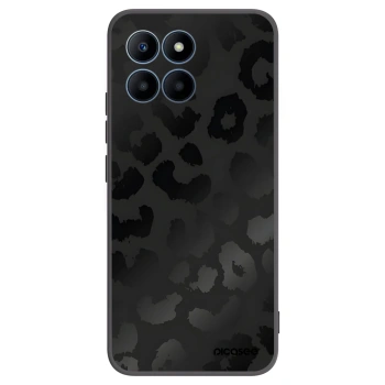 Picasee silikonowe czarne etui na Honor 70 Lite - Midnight Leopard