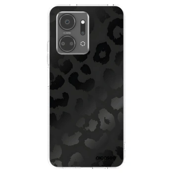 Picasee silikonowe przeźroczyste etui na Honor X7a - Midnight Leopard