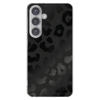 Picasee silikonowe przeźroczyste etui na Samsung Galaxy S24 S921B 5G - Midnight Leopard