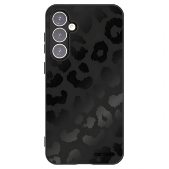 Picasee silikonowe czarne etui na Samsung Galaxy S23 FE S711B - Midnight Leopard