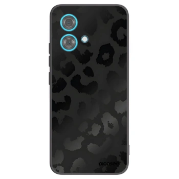 Picasee silikonowe czarne etui na Motorola Edge 40 Neo - Midnight Leopard
