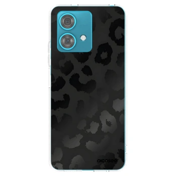 Picasee silikonowe przeźroczyste etui na Motorola Edge 40 Neo - Midnight Leopard