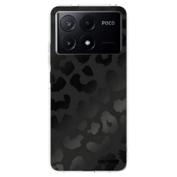 Picasee silikonowe przeźroczyste etui na Xiaomi Poco X6 Pro - Midnight Leopard