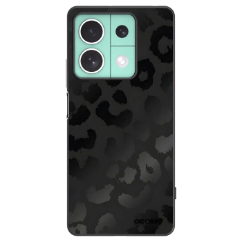 Picasee silikonowe czarne etui na Xiaomi Redmi Note 13 5G - Midnight Leopard