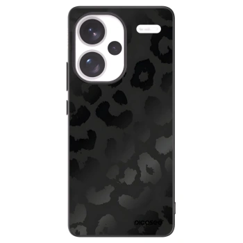 Picasee silikonowe czarne etui na Xiaomi Redmi Note 13 Pro+ 5G - Midnight Leopard