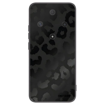 Picasee silikonowe czarne etui na Honor Magic6 Lite 5G - Midnight Leopard