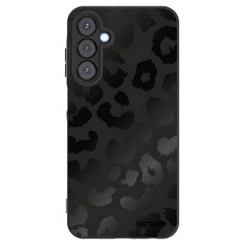 Picasee silikonowe czarne etui na Samsung Galaxy A25 A256B 5G - Midnight Leopard